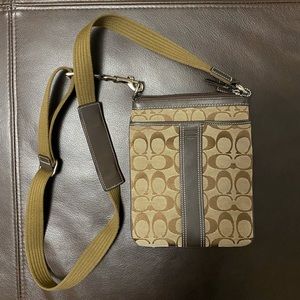 Coach Caramel “C” Cloth Combination Crossbody